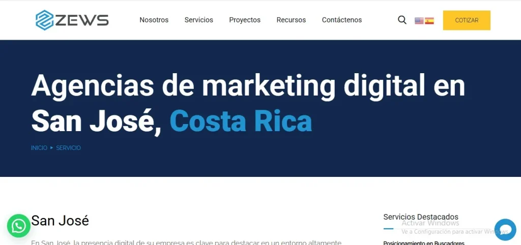 5 mejores agencias SEO en San José, Costa Rica Agencia ZEWS